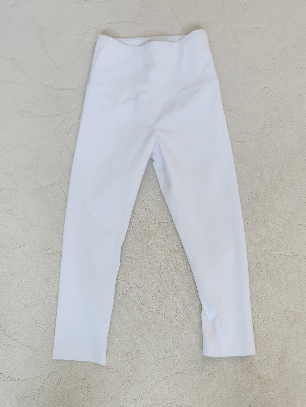 Lysse White High-Waist Active Denim Leggings